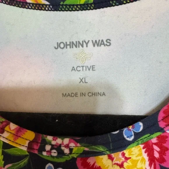 Johnny Was Bee Active Cantero SET. High Waist Criss Cross Leggings & Crop Top XL - Picture 6 of 7